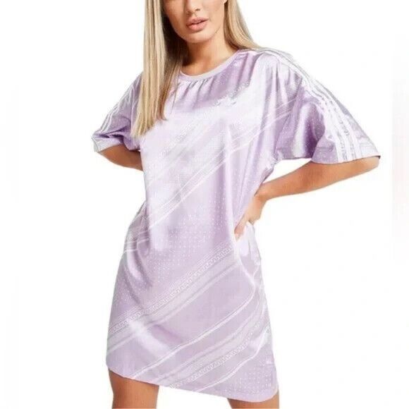 Adidas Women's Mini Dress in Light Purple - Picture 1 of 7